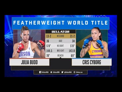 🥊UFC MMA BELLATOR JULIA BUDD VS CRIS CYBORG FULL FIGHT 🥊