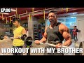 Workout With My Brother | Chest & Biceps | Road To Arnold Classic | Ep. 08