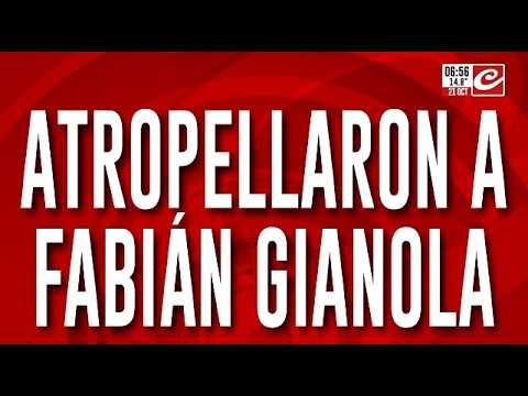 Atropellaron a Fabian Gianola. Mirá el video que muestra el momento del impacto