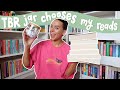 TBR prompt jar chooses my reads for may!  📚🫙 *may tbr*