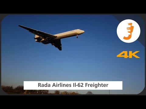[4K] AMAZING SOUND | Ilyushin Il-62 arrival at Maastricht Aachen Airport!