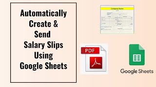 How To Automatically Create And Send Salary Slips Using Google Sheets