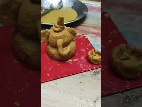 Making of Sandal Ganesha #yashvitha #Tejesh