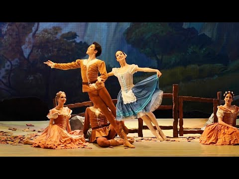 【ジゼル】ペザントのグランパドドゥpeasant pas de deux Giselle Midori Terada Okawa Koya 大川航矢　寺田翠