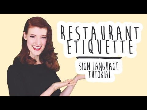 How to Sign Waitress in BSL