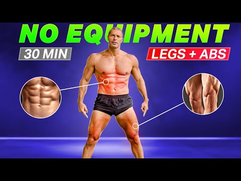Strong Legs & Shredded Abs 💪 30-Min Bodyweight Lower Body & Core Workout (No Equipment Needed!)