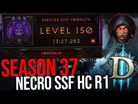Diablo 3 - SEASON 37 SSF HC RANK 1 NECROMANCER
