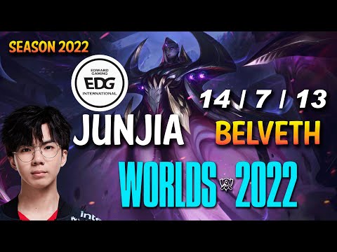 EDG Junjia BEL'VETH vs KINDRED Jungle - NA Ranked - WORLDS 2022