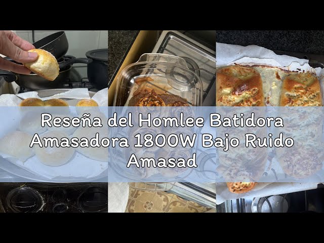 Vídeo relacionado con HOMCOM Batidora Amasadora 6L, Amasadora de Pan 1400W, 6 Velocidades, LED, Fermentación, Bol de Acero Inoxidable, Batidor, Gancho, Varilla, Protector contra Salpicaduras, Blanco