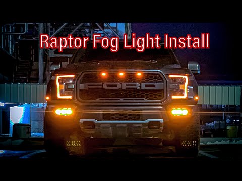 Ford raptor fog light install: Rough country Kit gen 2 raptor