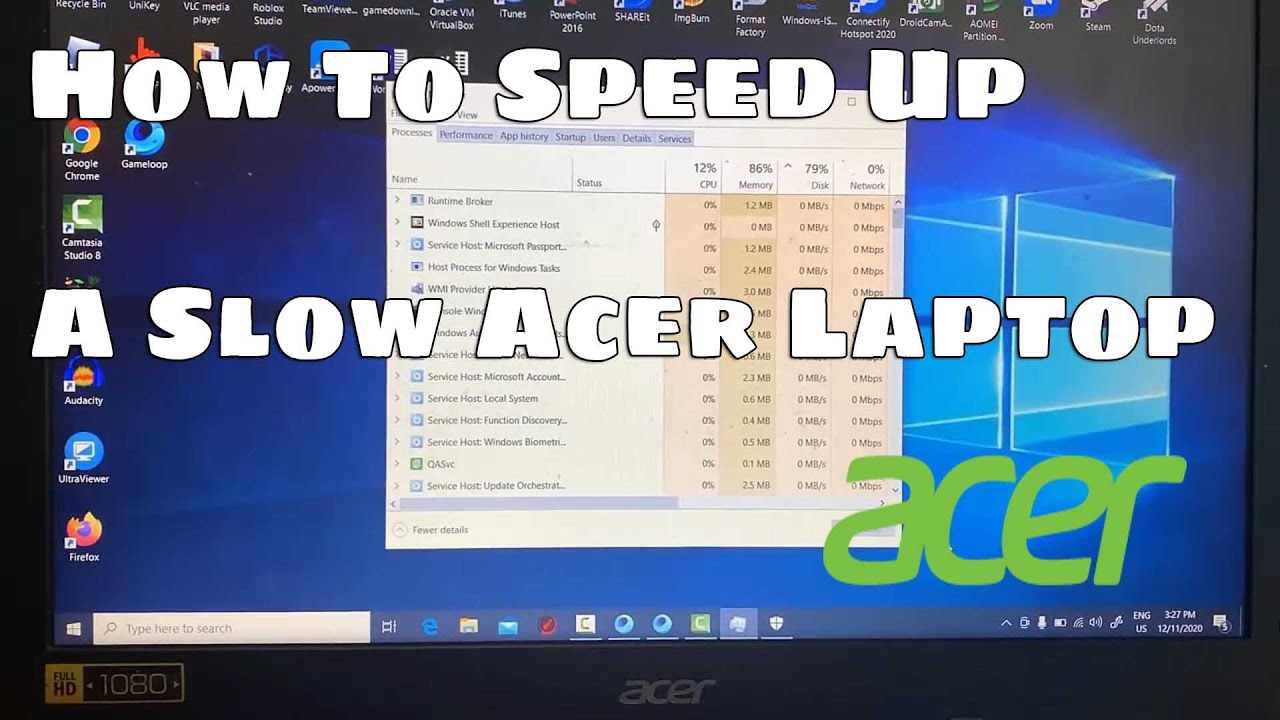 How To Make Your Acer Laptop Faster And Speed Up in Windows 10