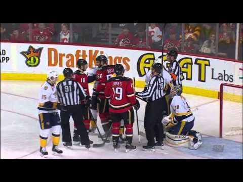 27.01.2016 Nashville Predators vs Calgary Flames (Game Highlights)