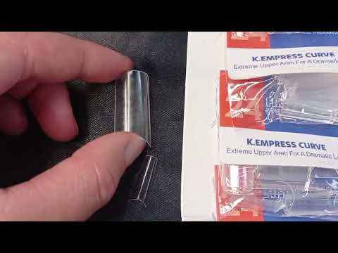 CARTELA DE UNHA TIPS TRANSPARENTE QUADRADA LONGA COM 24 KITS