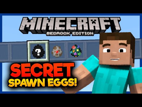 EasyGamer3000 -  All SECRET Spawn Eggs in Minecraft Bedrock!  - Minecraft Bedrock Tutorial