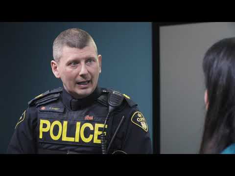 Still image of interview with Sgt. Kerry Schmidt of the OPP