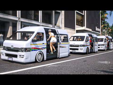 GTA 5 Mzansi edition - DJ Mujava Tobetsa Recreation in GTA V (Toyota Quantum Ses'fikile)