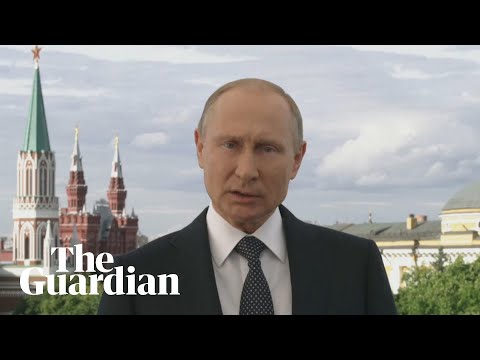 Vladimir Putin welcomes football fans before World Cup 2018