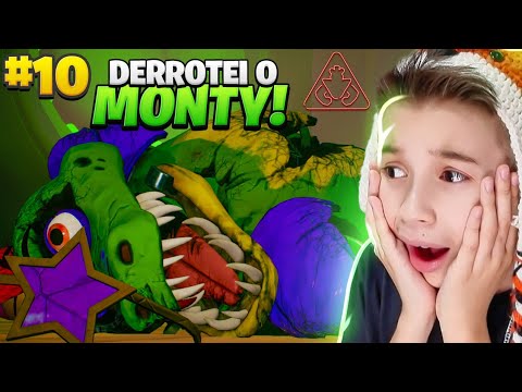 EU  DESTRUÍ O MONTY😱FIVE NIGHTS AT FREDDY'S SECURITY BREACH #10