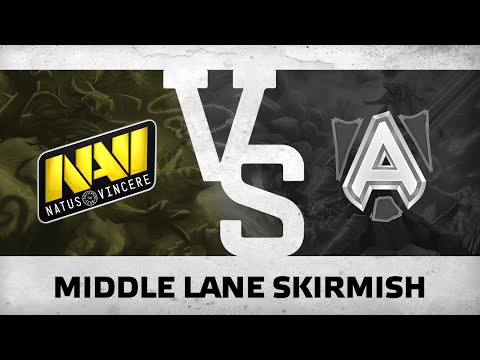 Middle lane skirmish by Na'Vi vs Alliance @ DHS 2015