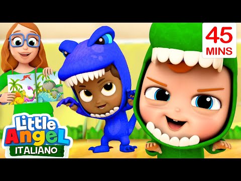 Impariamo i nomi dei Dinosauri 🦖🦕 Cartoni Animati con Gianni Piccino - Little Angel Italiano
