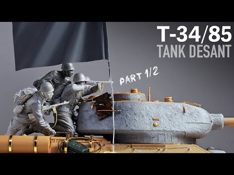 T-34/85 TANK DESANT - Part 1 - 1/35 RFM - Tank Model - [ model building ]