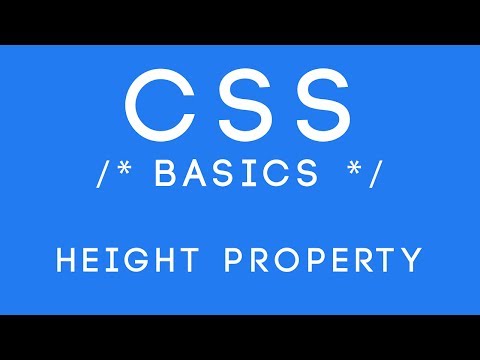 CSS Basics Tutorial 21 Height Property
