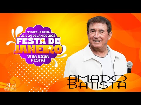 Amado Batista | Ao vivo | Crisopolis | Festa de janeiro 2026 #amado_batista