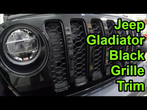 Jeep Gladiator - Black Grille Trim Installation