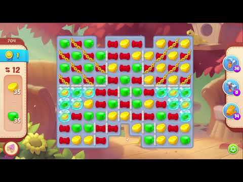 Homescapes 704 Level - 12 moves - NO BooSTERS