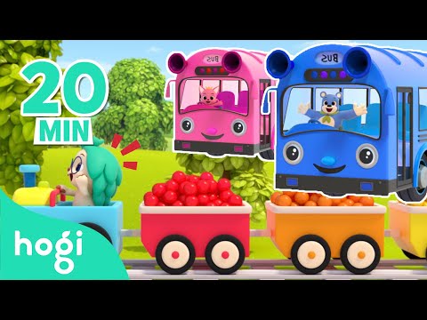 Vehicles Song | Color Train Song + More｜Best Kids Sing Along | Nursery Rhymes | Hogi Kids Songs
