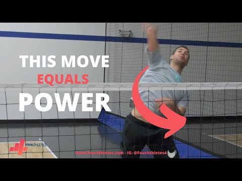 Hitting a volleyball with POWER comes from THIS MOVE!