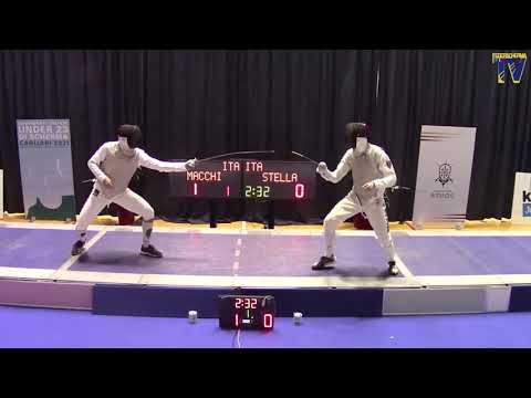 Italian Championships 2021 U23MF - L4 - Filippo Macchi v Ale Stella