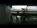 踏切動画 横浜市西区桜木町 高島線三菱ドック踏切 EH200形電気機関車