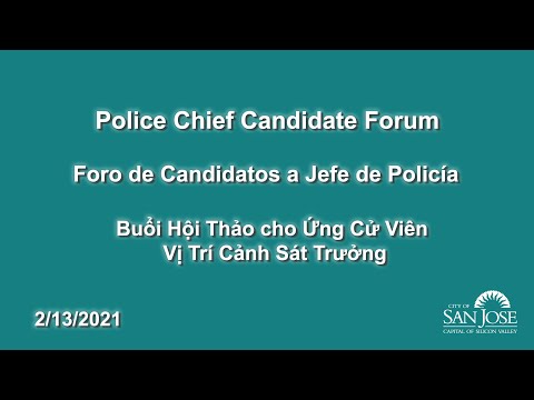 , title : 'FEB 13, 2021 | Police Chief Candidate Forum'
