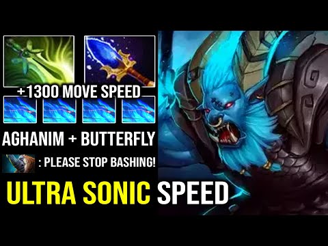 BASH LORD Charging Bull +1300 Speed Ultra Sonic Spirit Breaker with Butterfly & Aghanim Scepter DotA