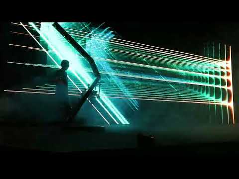 Laser Harp Meets Visual Synthesizer | Imaginando’s Live Audio-Visual Performance