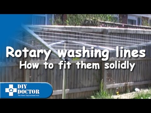 How to put a cloth drying stand into the ground properly