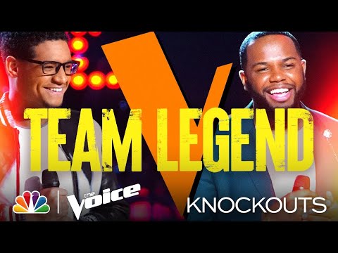 Team Legend's Victor Solomon and Gean Garcia Go Head to Head - The Voice Knockouts 2021