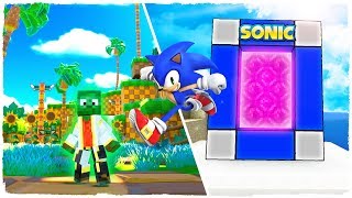 ¡HACEMOS UN PORTAL A LA DIMENSIÓN DE SONIC! - MINECRAFT DIMENSIONES 4