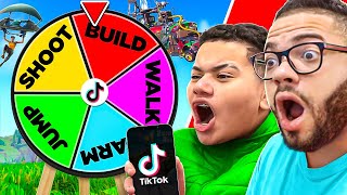 Tik Tok CONTROLS My Little Brothers Fortnite Game!