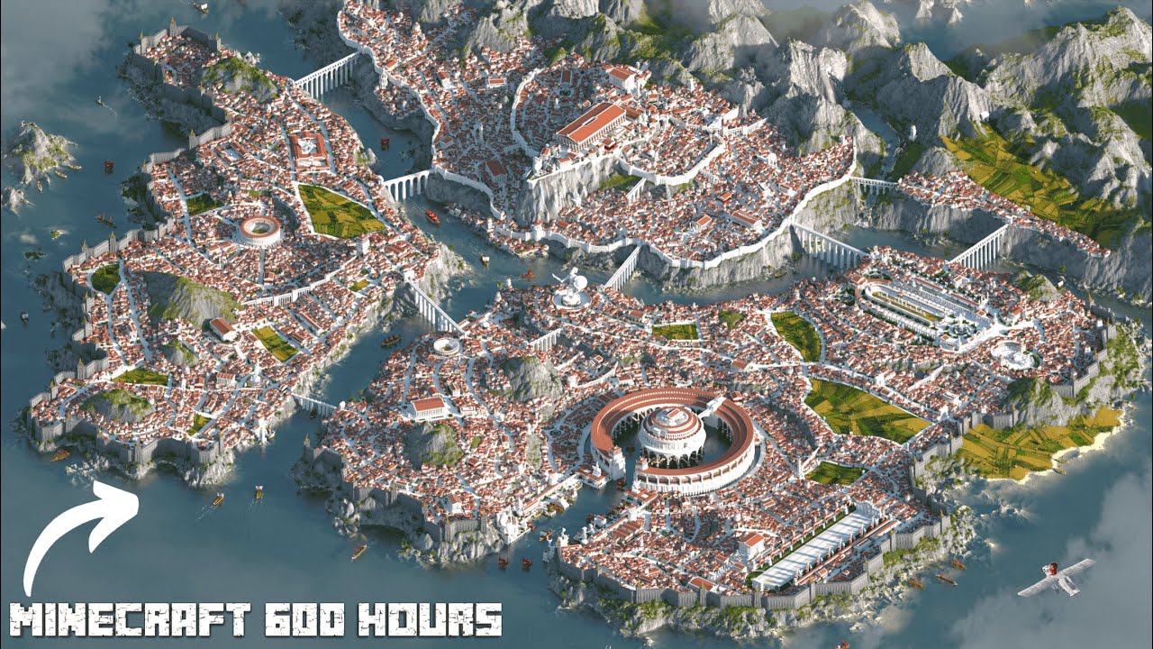 Ancient Kingdom Astraia | 600 Hours Minecraft Timelapse