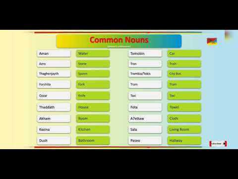 Common Everyday Nouns in Tarifit (Huceima–Nador Dialect) | Learn Useful Amazigh Nouns