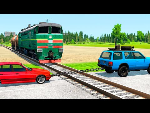 Cars vs Rails But Reversed #2 – BeamNG Drive reversed