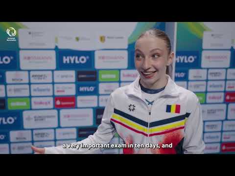 2025 Artistic Europeans - Ana Barbosu (ROU) interview after floor gold