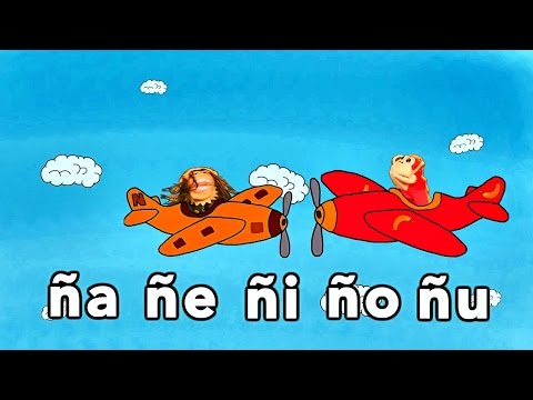Sílabas ña ñe ñi ño ñu - El Mono Sílabo - Videos Infantiles - Educación para Niños #