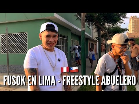 FUSOK🇨🇱 CAQUIÑA LOKO Y PLÁTANO//FREESTYLE ABUELERO EN LA VICTORIA🇵🇪