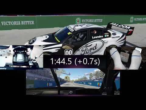 Assetto Corsa - Chasing Lowndes' 2001 Canberra 400 lap record of 1:43.8 in the "green-eyed" Falcon