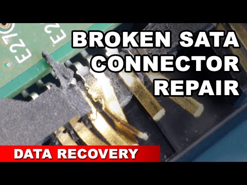 Western digital drive not showing up - broken connector repair