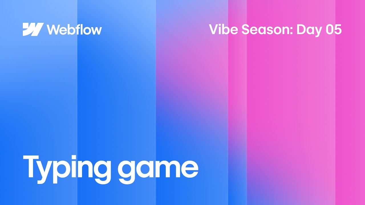 Vibe Season Day 5 | Building a Typing Tool for School in Minutes With App Gen