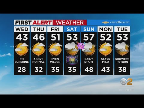 First Alert Forecast: CBS2 12/27 Evening Weather at 6PM